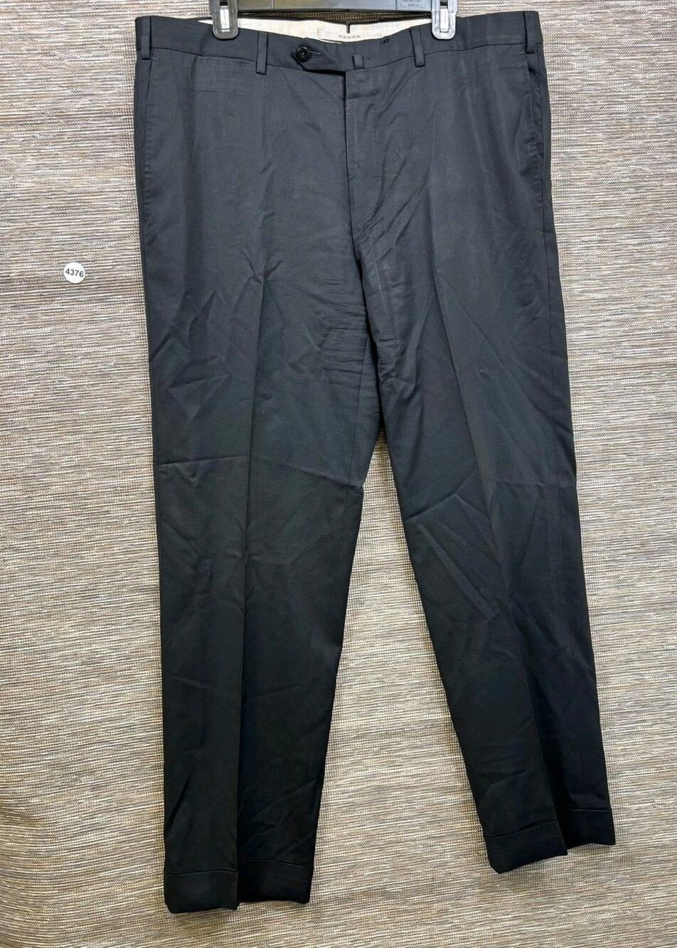 Ermenegildo Zegna 100% Wool Dress Pants Mens Size 40 Black Lined Business Formal